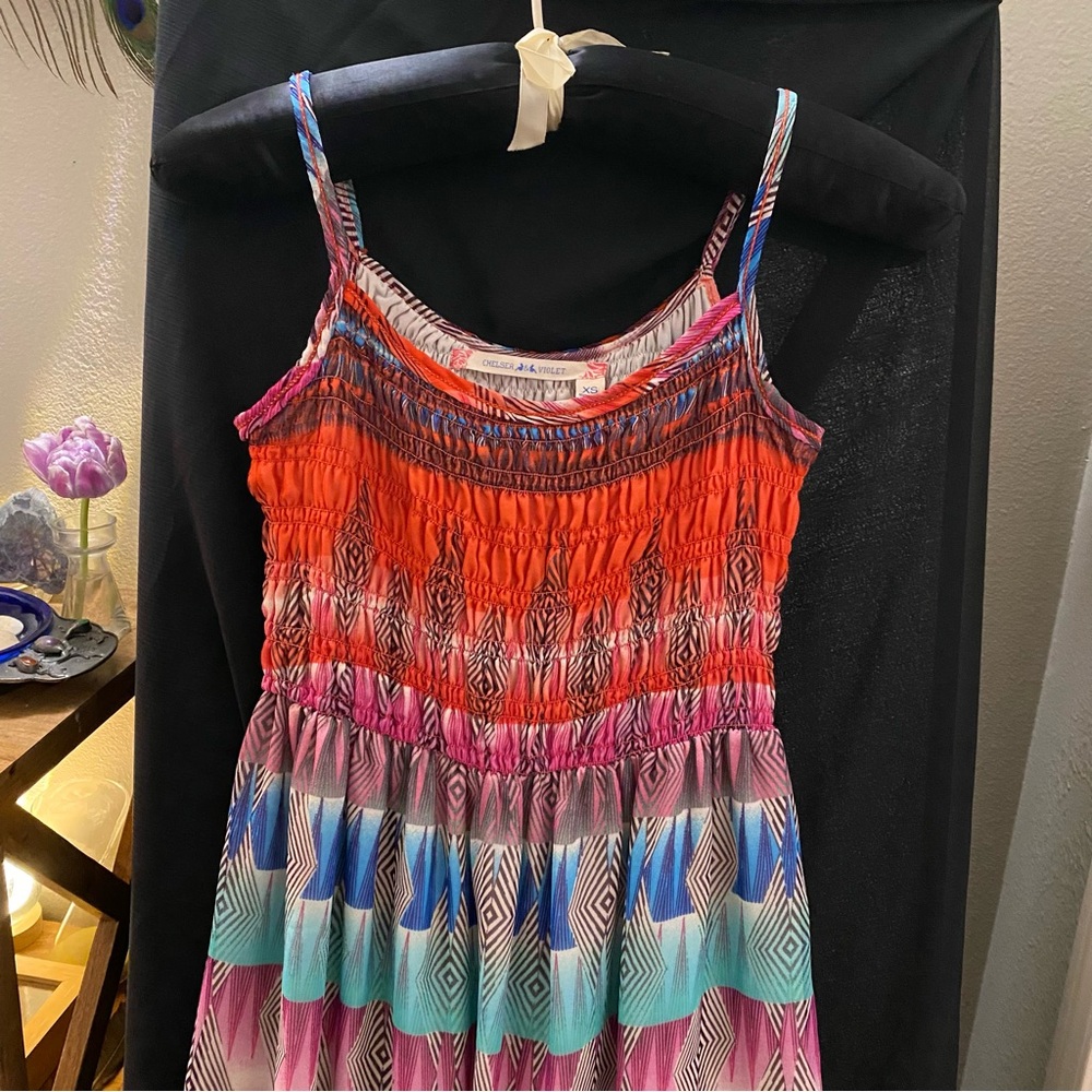 XS Chelsea & Violet Print Maxi Dress